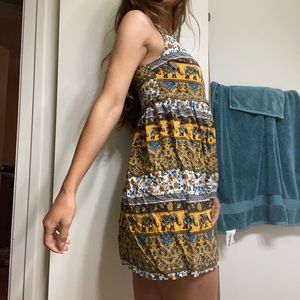 fun elephant print dress